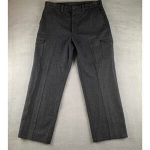 Filson Men's Mackinaw Field Wool Pants Charcoal Utility 38 EUC